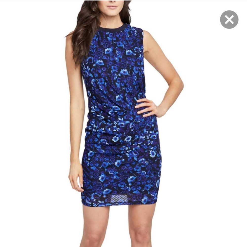 RACHEL Roy Santorini Blue Floral Print Dress